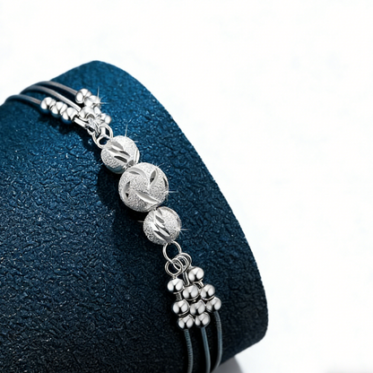 Collar ligero y lujoso + pulsera de cuentas de la suerte