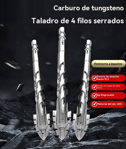 【Oferta limitada】Súper duro filo de corte dentado, broca excéntrica de acero de tungsteno de 7.ª generación【3+4+5+6+8+10+12mm】