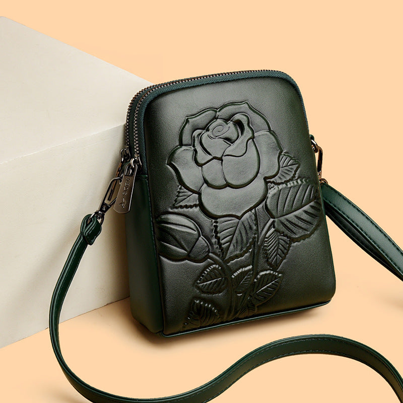 Bolso bandolera/de hombro de piel suave de doble capa – Nuevo modelo 2026