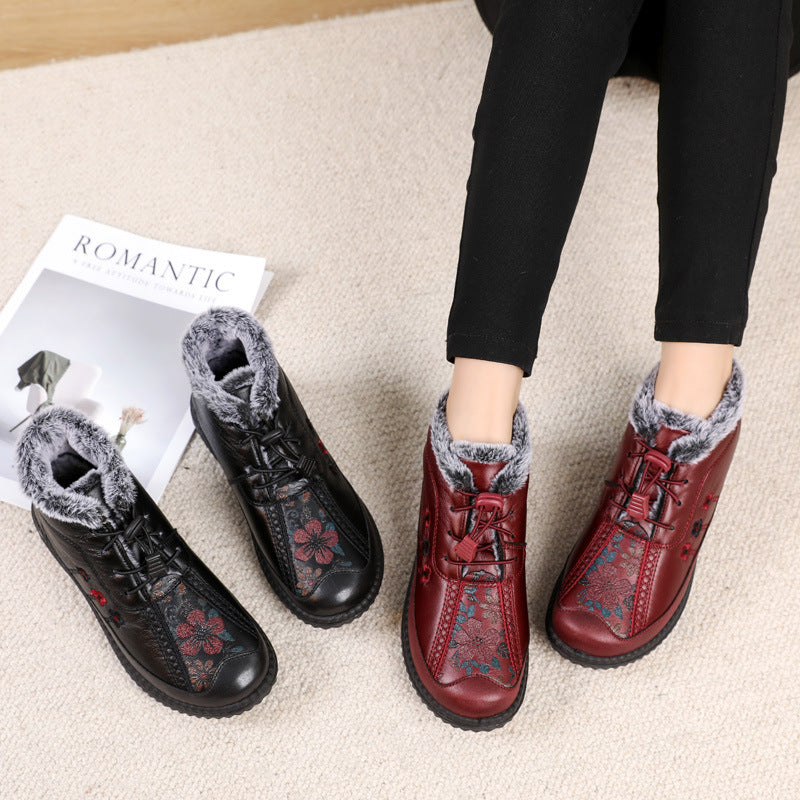 🔥🔥【35-40】Botines de cuero genuino antideslizantes italianos hechos a mano para mujer_3834296