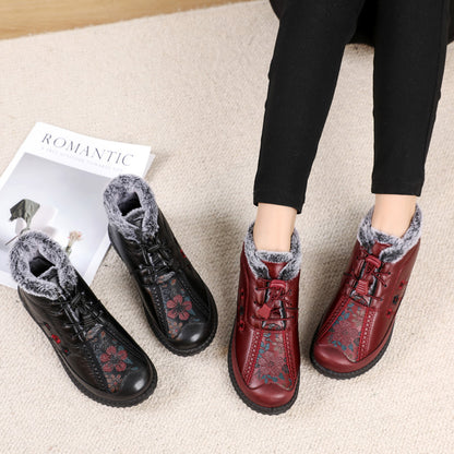 🔥🔥【35-40】Botines de cuero genuino antideslizantes italianos hechos a mano para mujer_3834296