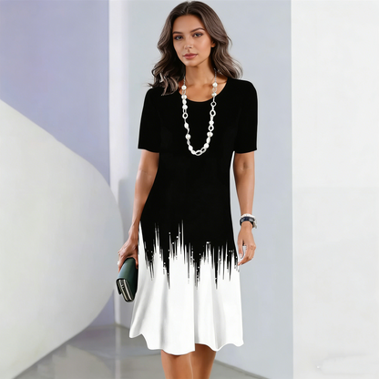 【S-5XL】Rochie retro eleganta cu gat rotund