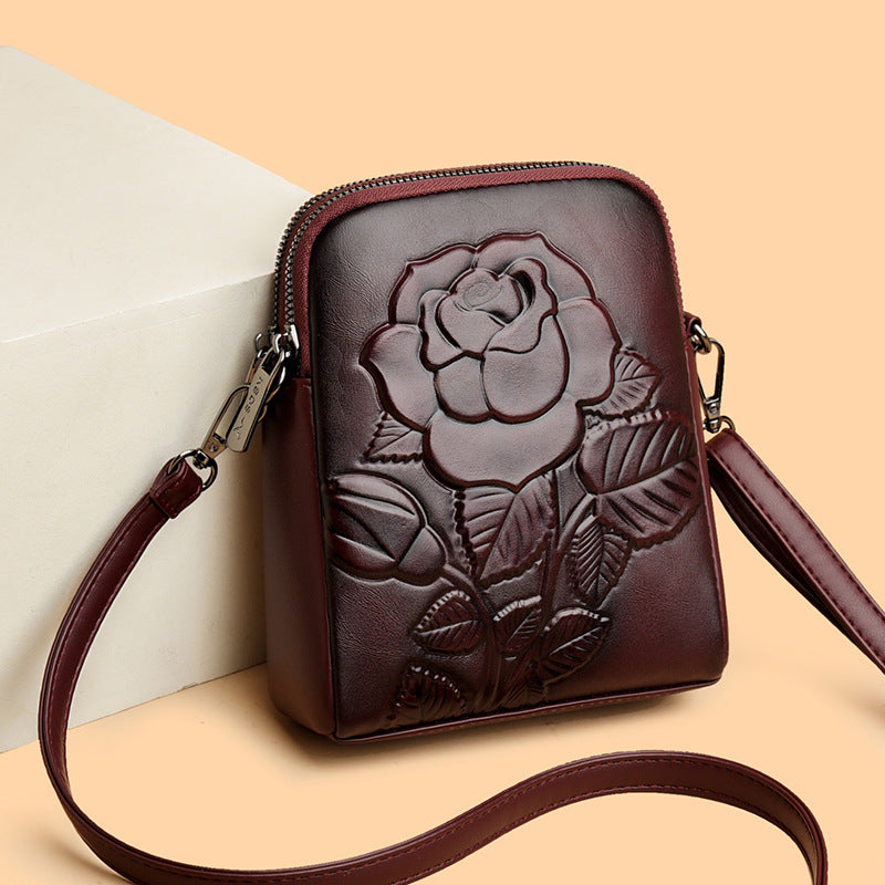 Bolso bandolera/de hombro de piel suave de doble capa – Nuevo modelo 2026