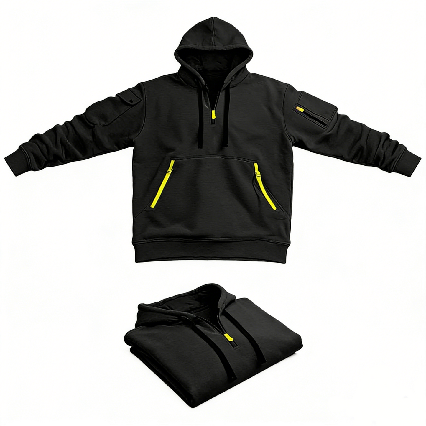 Chaqueta Deportiva con Cremallera  Multibolsillos para Hombre: Estilo Diario