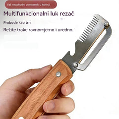 【Kupite 1, dobijte 1 gratis!】🧅🔪 Višenamjenska kuhinjska gulilica 3 u 1: Guli, reže i otvara čepove boca! 🔥