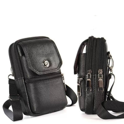 Bolso portátil para teléfono con diseño híbrido (crossbody y bandolera) para hombre