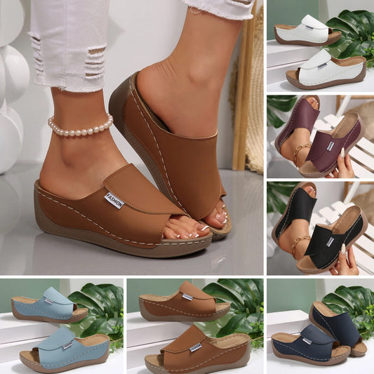 [Nuevos productos 2025] [36-43] Zapatillas de cuña con suela gruesa para mujer_4023406