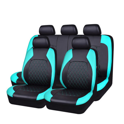Juego universal de fundas para asientos de coche de cuero suave
