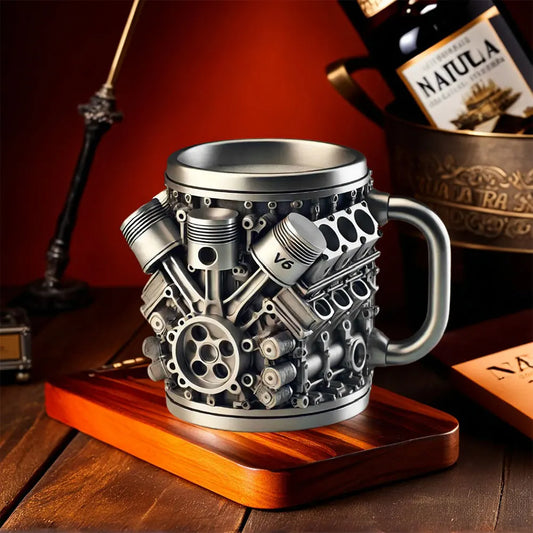 Ceașcă de cafea din oțel inoxidabil Creative Engine V6V8