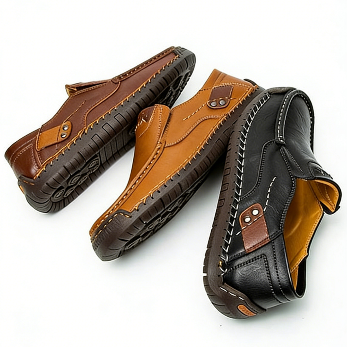 【38-48】Mocasines de cuero hechos a mano Pago contra entrega