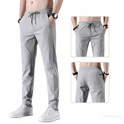 【40-115kg】Nuevos pantalones elásticos de seda helada para primavera y verano 2026.