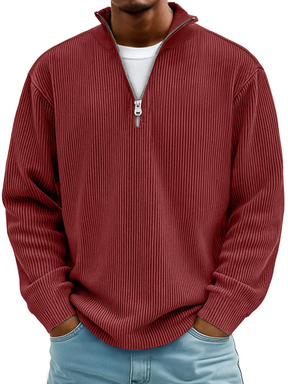 💥👕【S-5XL】Sudadera de cuello alto para hombre 2026: cómoda y suave, corte elegante, adecuada para usar en primavera y otoño
