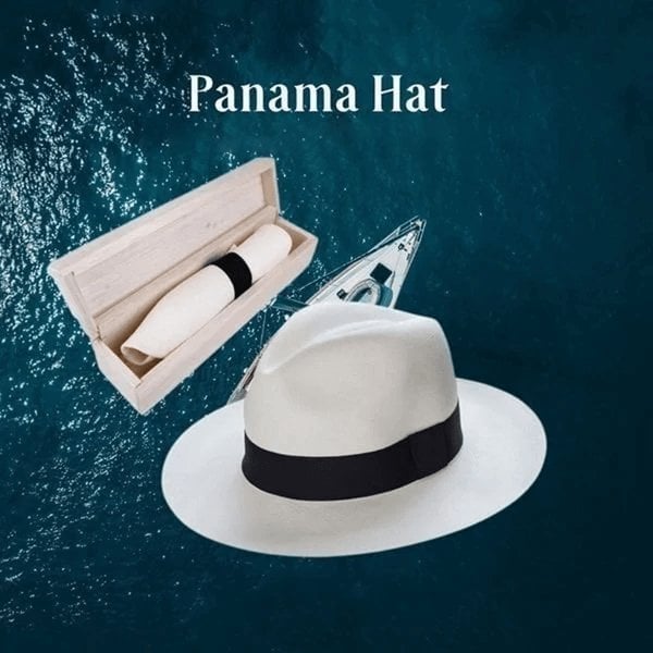 【56-58 cm】Sombrero artesanal de palma de Ecuador
