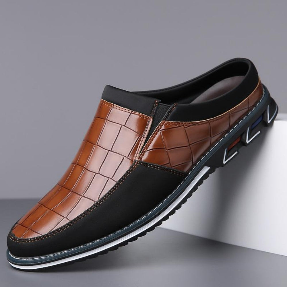 【38-50】Zapatos Mocasines de Cuero de Verano para Hombre - Sin Cordones y Transpirables