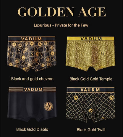 🔥【4 piezas】Calzoncillos tipo bóxer magnéticos de lujo para hombre_3890044