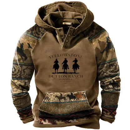 Sudadera con capucha 3D para hombre Manga larga Otoño Invierno Resistente al frío-3851318