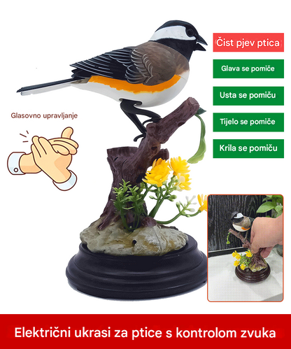 🦜🐦Simulacija s glasovnim upravljanjem, kreativni slatki ukrasi za ptice s glasovnim upravljanjem, ukrasni ukrasi za sobni stol