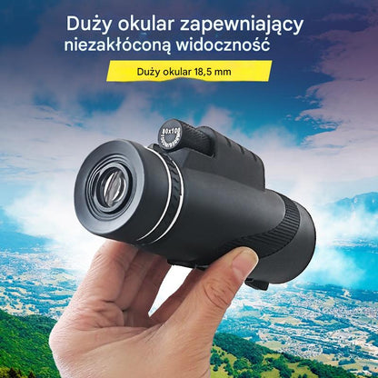 Telescopio para exteriores， con visión clara y compatible con móvil