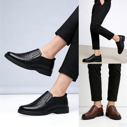 【39-44】Zapatos de negocios de cuero genuino para hombres