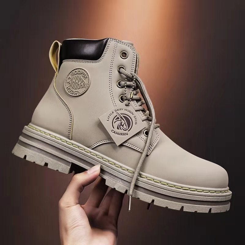 🔥🔥【39-48】Nuevo estilo para otoño e invierno, botas antideslizantes versátiles de suela gruesa para hombre-3845697