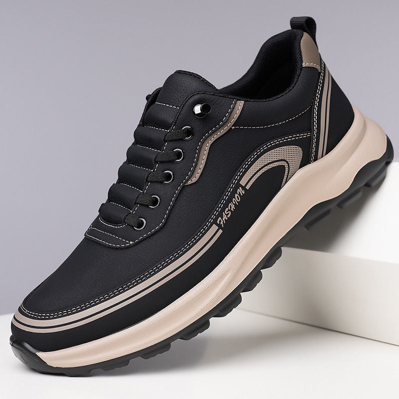 【Tallas 39-45】Zapatillas deportivas de cuero impermeables y resistentes a la suciedad