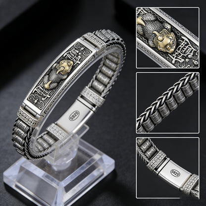 【Descuento por tiempo limitado】Nueva pulsera de la suerte de plata de ley 925