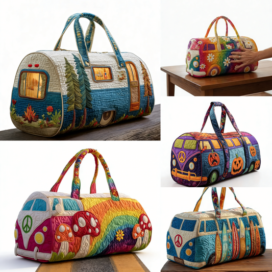 Bolsa de viaje acolchada Hippie Van