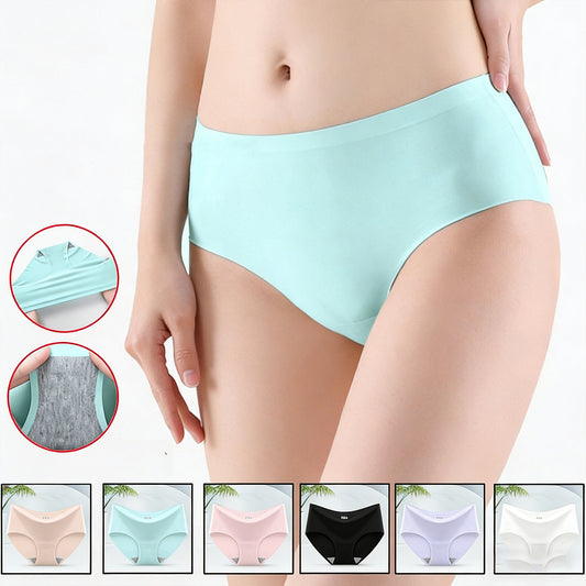 Ropa interior de seda helada sin costuras para mujer