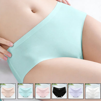 Ropa interior de seda helada sin costuras para mujer