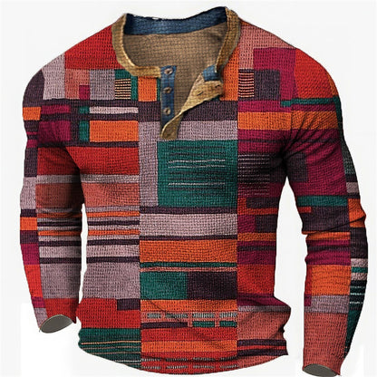 [S-4XL] Pánske polo tričko s dlhým rukávom a potlačou