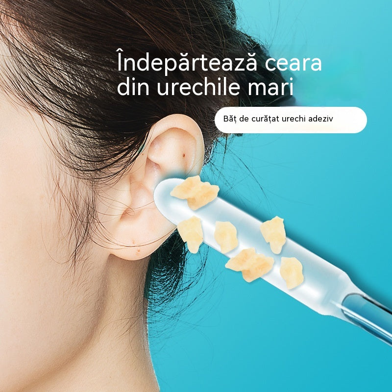👂✨Cumpără unul, primești unul gratuit【Îndepărtare extrem de eficientă a cerumenului--40 de bucăți】Noua bețișoară pentru curățarea urechilor, special concepută