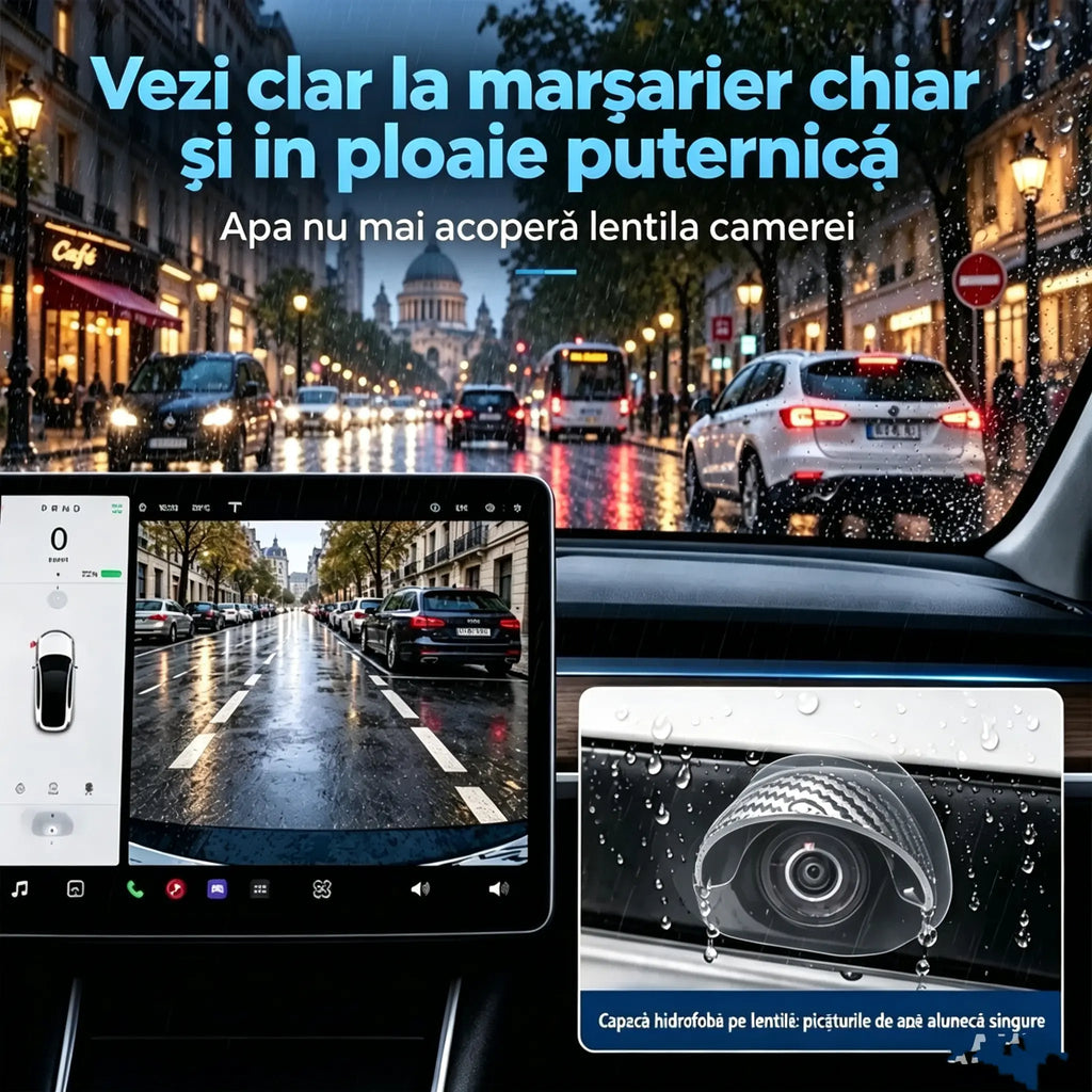📢📢Reducere de 50%!! ⏰ Protector universal împotriva ploii pentru camera de marșarier a mașinii