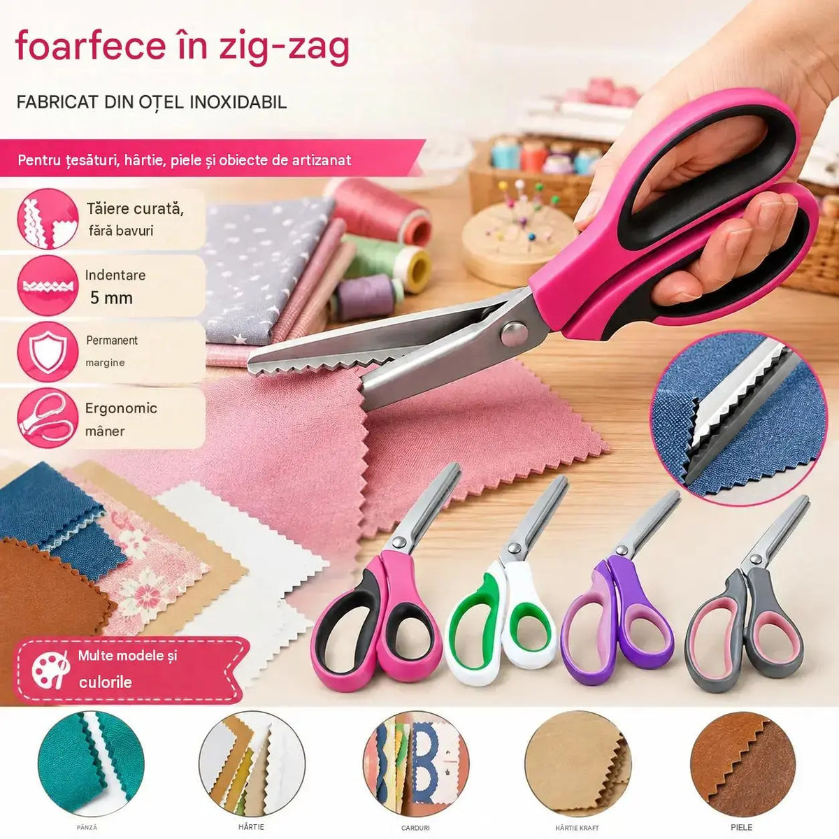 ✂️✂️Foarfece multifuncționale pentru lucrări manuale, creezi cu ușurință dantele spectaculoase!