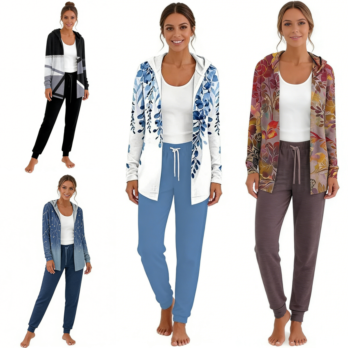Nuevo conjunto de algodón sencillo para otoño e invierno 2026