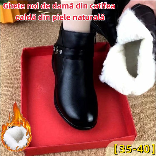 ❄️Ofertă specială de iarnă❄️Ghete scurte de damă la modă, calde, puternice și anti-alunecare