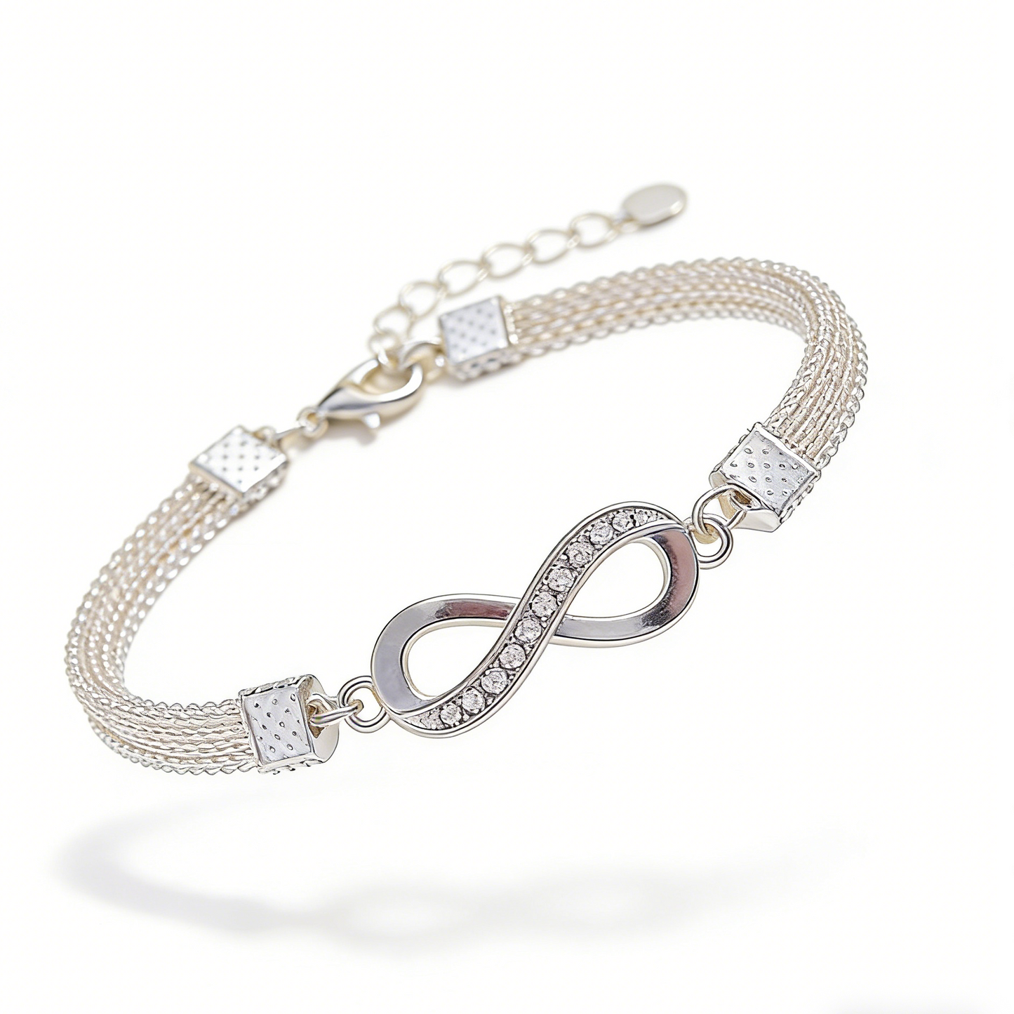 Pulsera de la suerte para mujer, fabricada en plata 925