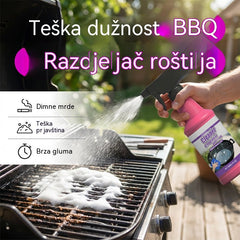 【3 bočice】💧Sredstvo za čišćenje roštilja, sredstvo za čišćenje roštilja i tava za uklanjanje zagorenih i masnih mrlja, otapalo za tvrdokorne mrlje od ulja.