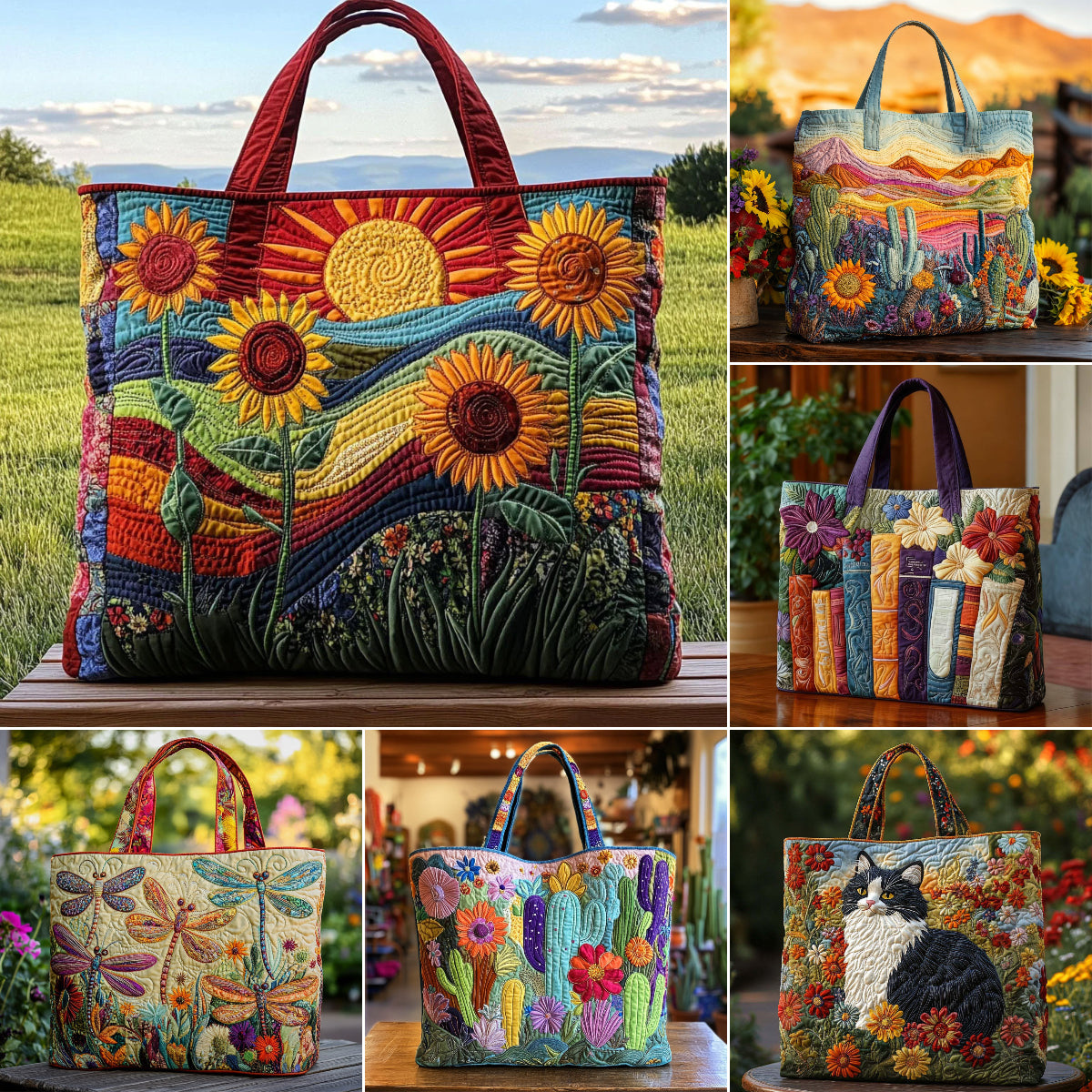 【Descuento】Bolsa de mano con diseño floral personalizado
