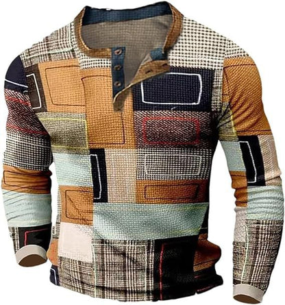 [S-4XL] Pánske polo tričko s dlhým rukávom a potlačou