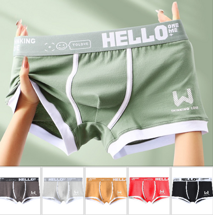 [Conjunto de 6 piezas] Calzoncillos bóxer de algodón puro para hombre