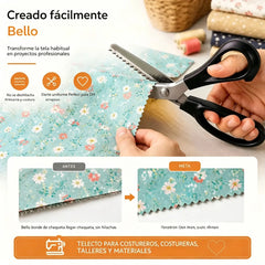🔥Set din 2 piese ✂️ Foarfece profesionale cu lame zimțate – Foarfece ascuțite pentru materiale textile