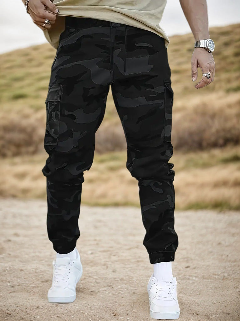 【Descuento】 Pantalones de trabajo tácticos resistentes: mezcla de nailon y algodón, muchos bolsillos funcionales, ideales para trabajos al aire libre