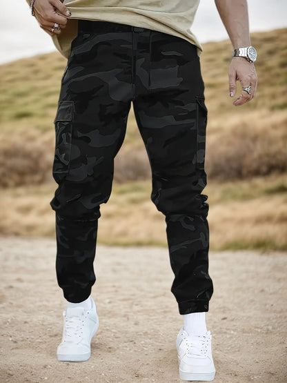 【Descuento】 Pantalones de trabajo tácticos resistentes: mezcla de nailon y algodón, muchos bolsillos funcionales, ideales para trabajos al aire libre