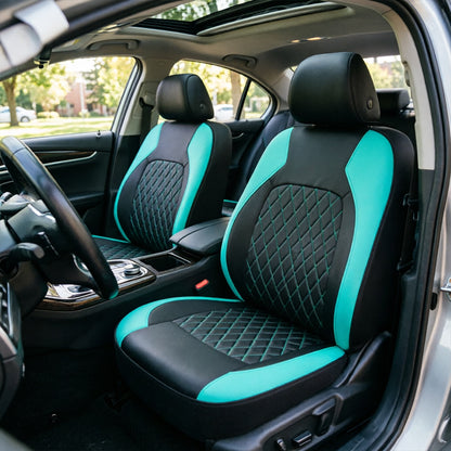 【Oferta por tiempo limitado】Juego universal de fundas para asientos de coche de cuero suave