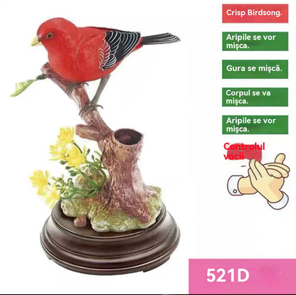 🦜🐦Simulacija s glasovnim upravljanjem, kreativni slatki ukrasi za ptice s glasovnim upravljanjem, ukrasni ukrasi za sobni stol
