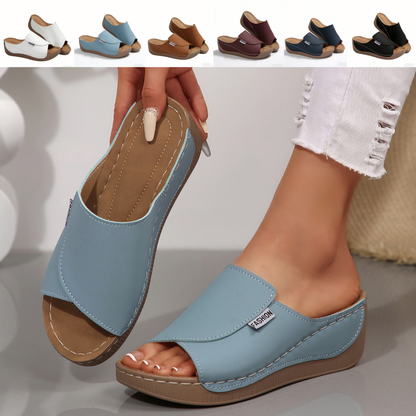 [Nuevos productos 2026] [36-43] Zapatillas de cuña con suela gruesa para muje