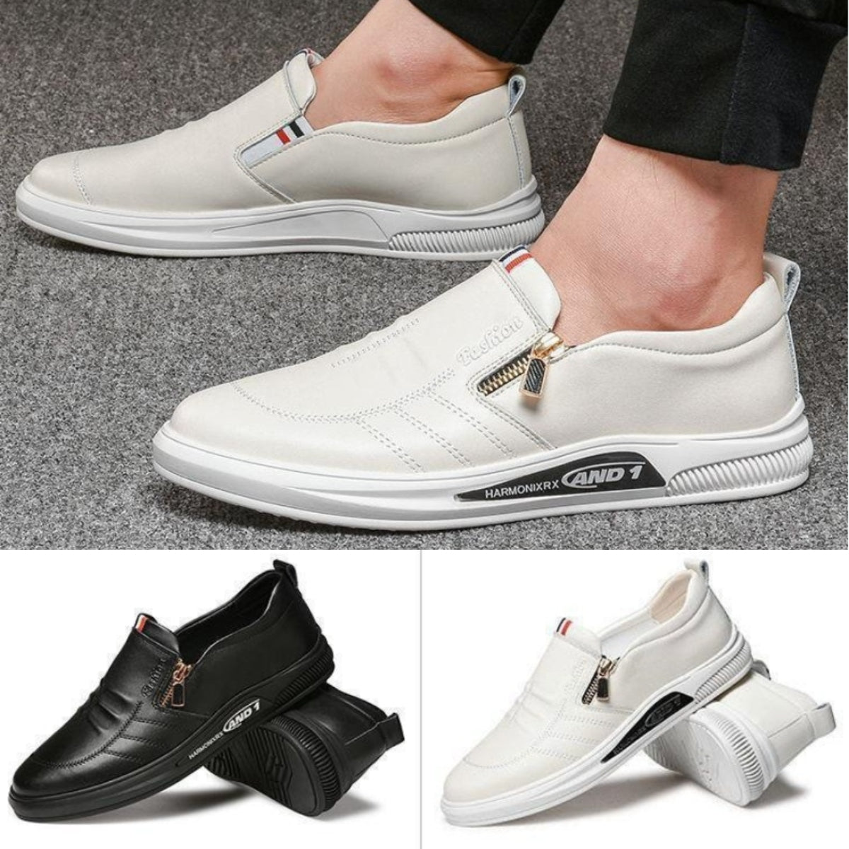 【39-44】 2026 nuevos zapatos casuales de negocios con suela blanda para hombres
