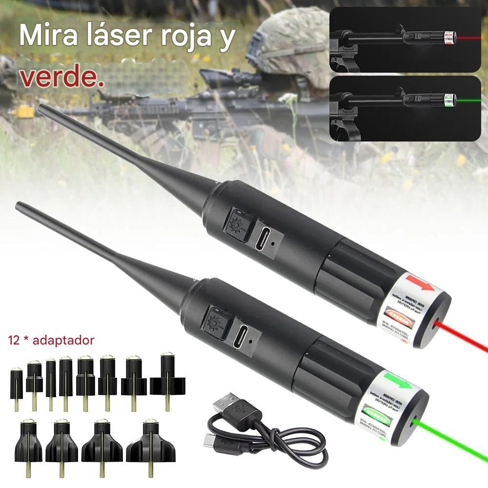 Juego de mira láser roja ajustable