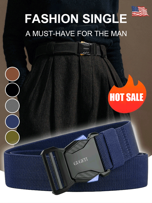 Cinturón táctico elástico nuevo para hombre, cómodo, ajustable, resistente a rayaduras y desgaste, ideal para actividades diarias y deportes al aire libre