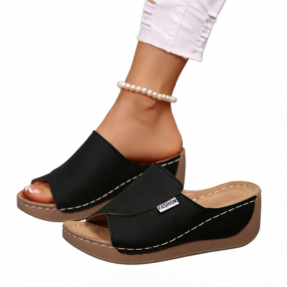 [Nuevos productos 2026] [36-43] Zapatillas de cuña con suela gruesa para mujer